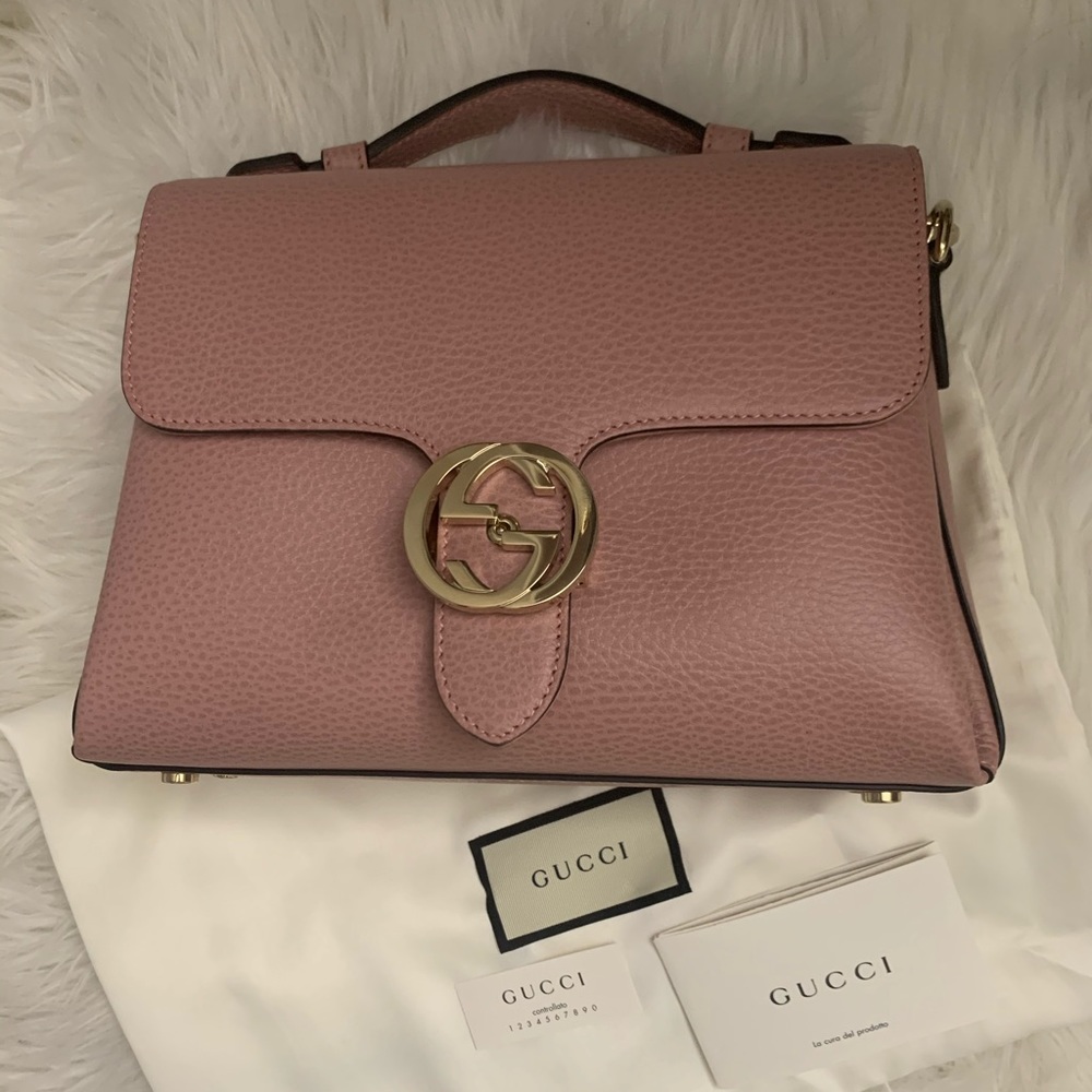 Gucci interlocking top handle bag